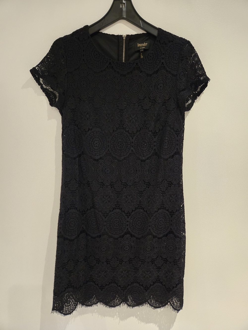 Laundry by Shelli Segal Black Lace Shift Dress
